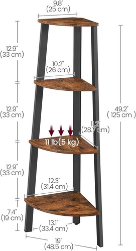 Vasagle corner shelf unit - vasagle,