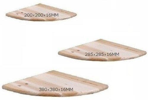 Natural wooden wood corner - natural,