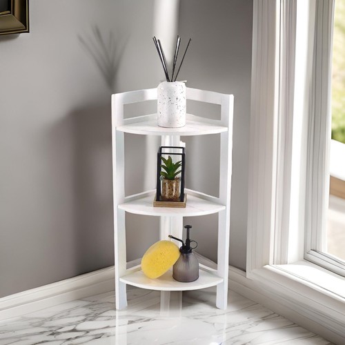 Bathroom corner shelf tier - bathroom,