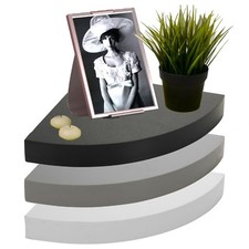 3 x Floating Wooden Wall Mount