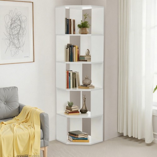 Corner bookshelf storage - bookshelf,