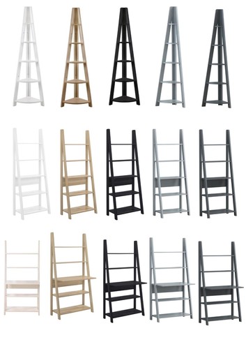 Bookcase ladder shelf unit - bookcase,